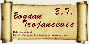 Bogdan Trojančević vizit kartica